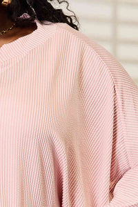 Double Take Dusty Pink Off The Shoulder Top