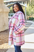 Load image into Gallery viewer, Double Take Plaid Button Down Lapel Collared Coat
