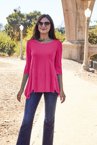 Basic Bae Asymmetrical Hem Top