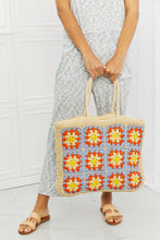 Ladda upp bild till gallerivisning, Fame Multicolor Embroidered Straw Tote Bag
