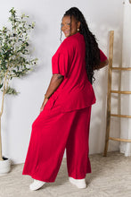 Load image into Gallery viewer, Double Take Solid Color Relaxed Fit Two Piece Loungewear Set
