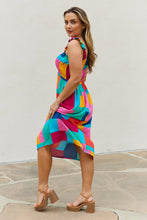 Load image into Gallery viewer, And The Why Multicolored Patchwork Midi Dress
