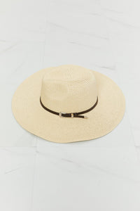 Fame Boho Summer Straw Wide Brim Hat