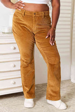 Load image into Gallery viewer, Judy Blue Maci Mid Rise Camel Brown Bootcut Corduroy Pants
