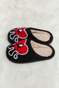 Melody luxe Love Heart Plush Slide Slippers