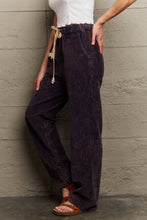 Load image into Gallery viewer, POL Midnight Navy Blue Corduroy Straight Leg Pants
