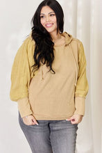 Load image into Gallery viewer, HEYSON Baked Clay Mineral Washed Cotton Gauze Terry Hoodie Top
