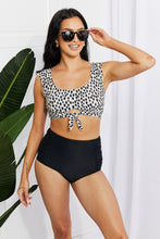 Load image into Gallery viewer, Marina West Swim Black Leopard Two Piece Bikini Set
