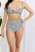 Load image into Gallery viewer, Marina West Swim Checkered Daisy Two Piece Bikini Set
