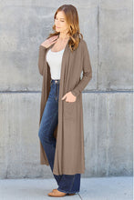 Load image into Gallery viewer, Basic Bae Classic Open Front Longline Cardigan
