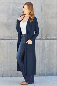 Basic Bae Classic Open Front Longline Cardigan