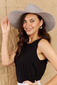 Fame Straw Braided Wide Brimmed Hat