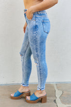 Load image into Gallery viewer, Kancan Emma High Rise Distressed Blue Mineral Washed Blue Denim Skinny Jeans
