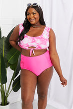 Load image into Gallery viewer, Marina West Swim Pink Floral Tie Dye Two Piece Bikini Set

