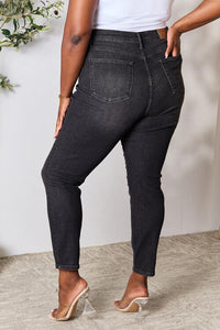 Judy Blue Mel Tummy Control High Waisted Black Denim Skinny Jeans