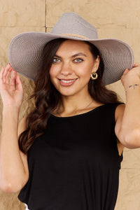 Fame Straw Braided Wide Brimmed Hat