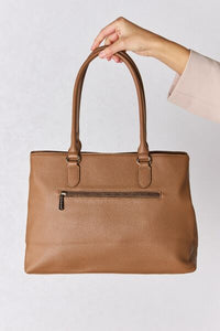 David Jones Luxe Vegan Leather Classic Structured Handbag