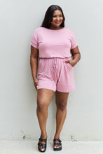 Load image into Gallery viewer, Zenana Carnation Pink Short Sleeve Romper
