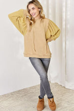 Ladda upp bild till gallerivisning, HEYSON Baked Clay Mineral Washed Cotton Gauze Terry Hoodie Top
