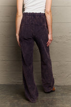 Load image into Gallery viewer, POL Midnight Navy Blue Corduroy Straight Leg Pants
