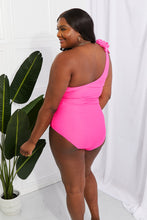 Carregar imagem no visualizador da galeria, Marina West Swim Hot Pink Tie One Shoulder One Piece Swimsuit
