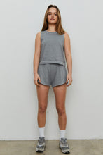 Load image into Gallery viewer, THE BLANK LAB Gray Organic Cotton Crop Tank and Shorts Set
