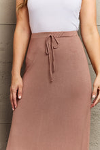 Load image into Gallery viewer, Culture Code Chocolate Brown Flared Hem Maxi Skirt
