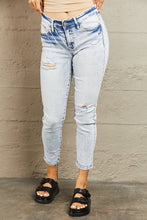 Ladda upp bild till gallerivisning, BAYEAS Chavi Mid Rise Acid Wash Blue Denim Skinny Jeans
