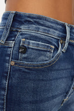 Carregar imagem no visualizador da galeria, Kancan Mandy Cuffed Hem Button Fly Blue Denim Jean Shorts
