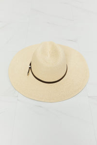Fame Boho Summer Straw Wide Brim Hat
