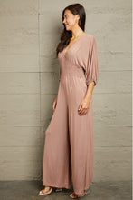 Load image into Gallery viewer, Culture Code Mocha Smocked Waist Jumpsuit
