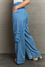 Load image into Gallery viewer, GeeGee Blue Denim Cargo Pants
