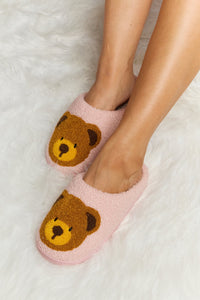 Melody Teddy Bear Plush Slide Slippers