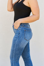 Load image into Gallery viewer, Kancan Lindsay High Rise Chewed Raw Hem Blue Denim Skinny Jeans
