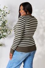 Load image into Gallery viewer, Zenana Striped Snap Down Cardigan
