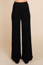 Cargar imagen en el visor de la galería, Culture Code Black High Waist Wide Leg Pants
