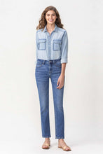 Load image into Gallery viewer, Lovervet Maggie Midrise Blue Denim Straight Leg Jeans
