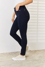 Load image into Gallery viewer, Judy Blue Clara Garment Dyed Tummy Control Blue Denim Skinny Jeans
