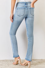 Загрузить изображение в средство просмотра галереи, Kancan Y2K Mid Rise Side Slit Blue Denim Bootcut Jeans
