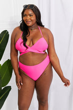 Load image into Gallery viewer, Marina West Swim Hot Pink Halter Two Piece Bikini Set
