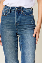 Ladda upp bild till gallerivisning, Judy Blue Tummy Control High Waisted Blue Denim Relaxed Skinny Jeans
