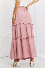 Load image into Gallery viewer, Zenana Mauve Frilly Tiered Maxi Skirt
