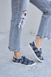 Forever Link Plaid Plush Sneakers