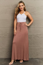 Load image into Gallery viewer, Culture Code Chocolate Brown Flared Hem Maxi Skirt
