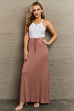 Ladda upp bild till gallerivisning, Culture Code Chocolate Brown Flared Hem Maxi Skirt
