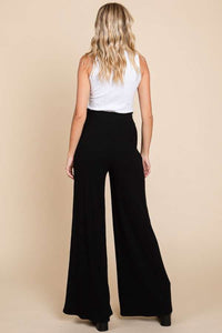 Culture Code Black High Waist Wide Leg Pants