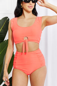 Marina West Swim Coral Pink Two Piece Bikini Set