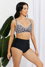 Load image into Gallery viewer, Marina West Swim Solid Leopard Two Piece Bikini Set
