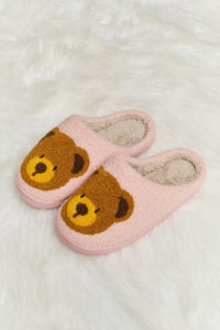 Melody Teddy Bear Plush Slide Slippers