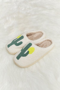 Melody Luxe Cactus Plush Slide Slippers